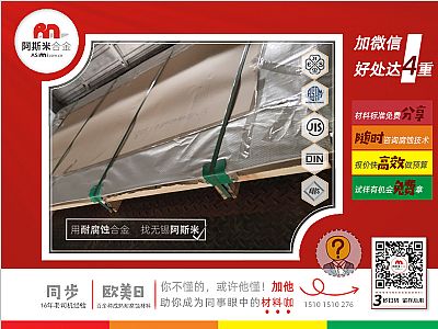 灵山阿斯米合金：瑞典产825合金0.8mm节前紧张供应波纹管业